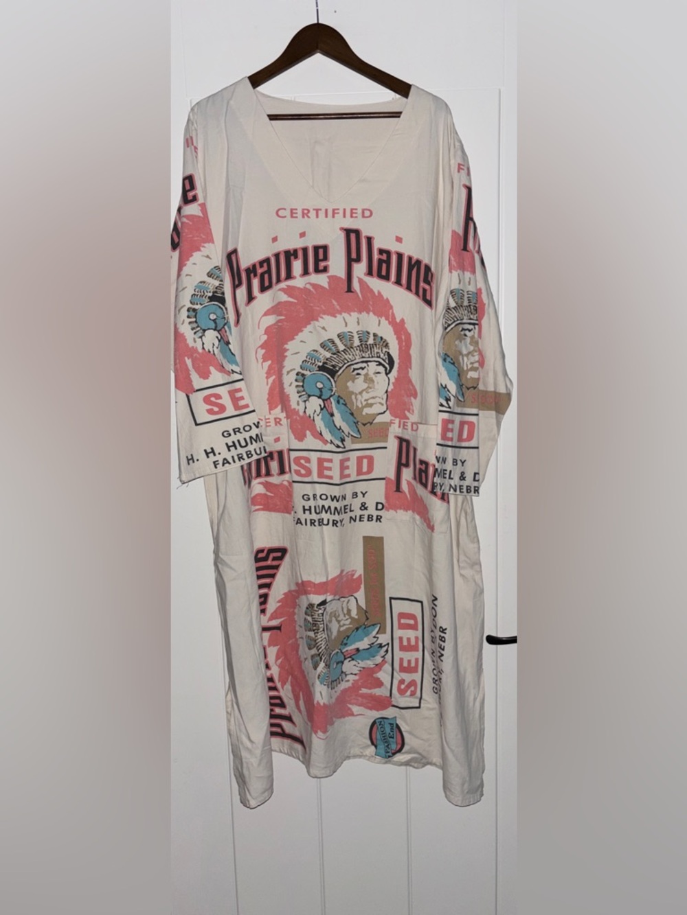 Jaded Gypsy Weekend Mercantile Cotton Long Sleeve Dress Women L/XL NEW Farmgirl